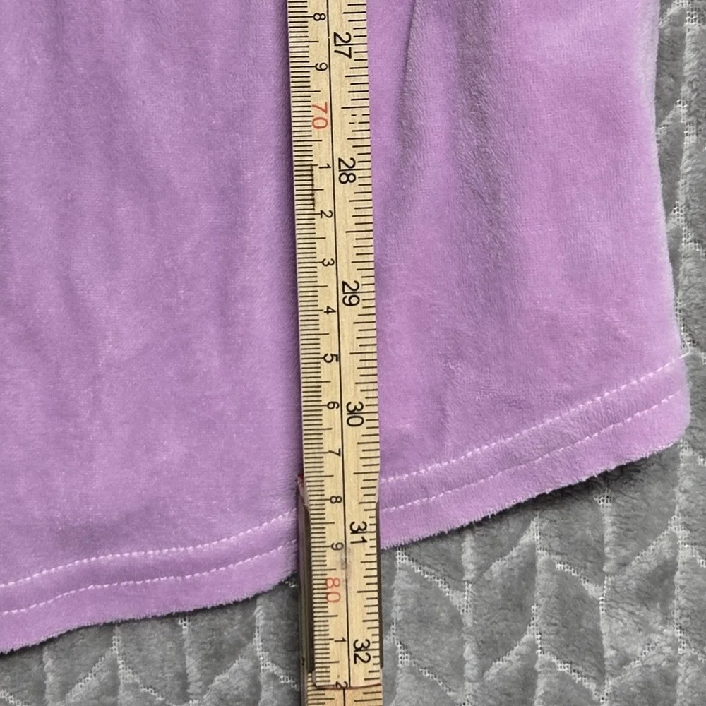 Juicy Couture Velour Women's Size Large Long Lilac Sleepwear Lounge Shirt‎
